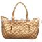 2015 wholesale Europe popular ladies golden tote bags handbags