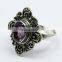 Delightful !! Amethyst 925 Sterling Silver Ring, Silver Jewellery 925, Fine Silver Jewellery