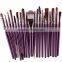 20pcs hot sell fashionable private label cosmetic brush set shaving makeup manufacturer