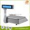 10000 PLU 224 hot key barcode 30KG label printing scale RSL1000...