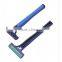 Twin Blade Rubber Handle Shaving Razor Compete With Gilette Blue 2