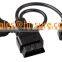 16PIN OBD2 Male to Female Extension Split Y Cable