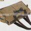 Waxed Canvas Duffel Bag Canvas Tote Bag With Leather Handle