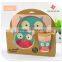 Owl melamine children dinner set