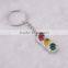 Finest Key Accessory Alloy Metal Leather Lights Key Chain For Kinds Of People