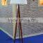 Germany adjustable tripod wood floor lamp with white cylinder linen shade for home goods decor