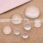 Wow!! Attractive!! Flatback round clear cabochons glass beads!! 8mm