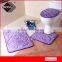 bathroom rugs set,toilet cover and rug set