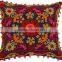 Indian Cotton Suzani Cushion Cover Embroidered Ethnic Pillows Boho Shams Throw