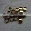 6 OZ 304 Stainless Steel Gold Color With Gold Funnel Screw Lock Type Hip Flasks