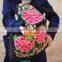 China ethnic embroidery woman canvas hiking backpack