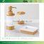 White and natural Bamboo Toothbrush Holder Stand