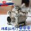 3pc Superior quality welding thread Stainless steel floating ball valve