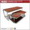 Hign end garment fashion glass nesting table