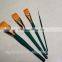 4pcs Private Label Wooden Handle Nylon Artist Makeup Brushes