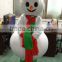Hola adult bumble snowman costume/mascot costume/costume