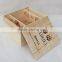 Fashional and cheaper pine wooden wine box