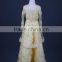 RSE630 Lace Long Sleeve Yellow Gold Bridesmaid Dresses For Children