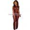 Bonvatt Sexy digital printing piece suit trousers pants with body clothing