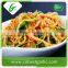 Edible fresh enoki mushrooms