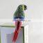 Garden Decoration Metal Art Animals Decorative Animal Figurines Plush Bird Parrot Craft