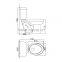 Bathroom sanitary ware ceramic siphon toilet