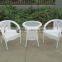 Hexagonal 2 Seater Table Set Used Cafe Poly Rattan Furniture Restaurant