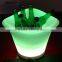 PE portable ice cooler champagne RGB color changing cordless rechargeable led ice bucket light