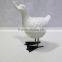 Hot selling ceramic yellow glaze distressed goose