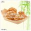 Japanese style disposable boat shape wood food dinnerware