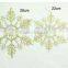 15051805 Plastic glitter christmas hanging ornament snowflake