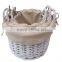 white wicker Basket Product Type Baby Shower Gifts used Small Wicker shower basket