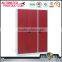 Metal locker wardrobe two doors steel locker with mirror
