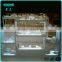 LED White acrylic plate display cases and dish display fixture