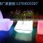 L shape led luminous outdoor garden chair and beach furniture