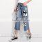 hot sale fashion jeans hip hop ripped jeans for women 2016