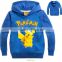 wholesale cotton pokemon clothing kids unisex casual warm fleece long sleeve pokemon pullover hoodie for kids