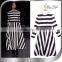 Maxnegio digital full printed maxi long sleeve women casual dress