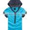 Unisex v-neck t-shirts with short sleeves with hood
