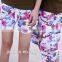 Hot sale custom printing couple beach shorts made in china