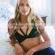 Runwaylover 5515 Sexy Ladies Cross Velvet Wine Bra