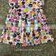 Vintage Floral T shirts toddler baby summer top new print flutter girl tunic