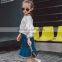 Wholesale icing ruffle shirt latest design girls boutique ruffles raglan top