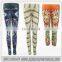 stylish yoga/wear nice leggings /colorful gym tights/bright compression pants