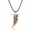 Men's Jewelry Metal Ivory Elephants Teeth Spike Pendant Necklaces
