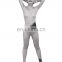 Gray Spandex Polyester Fullbody Second Skin Tight Zentai Suit Halloween Costume For Girl Woman