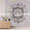 California Wall Hanging Indian Handmade Ombre Mandala Tapestry Bedspread Home Decorative Wall Hanging Grey Bedsheet