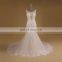 Fantastic Style Illusion Neck Mermaid Lace Customize Wedding Dress Vestidos de noiva 2016 detachable-skirt