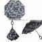 Sale online AUTO OPEN high quality double layers windproof Upside Down umbrella reversed umbrella