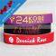 Colorful logo silicon rubber bracelet wholesale